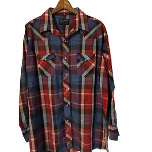 Vintage Wrangler Pearl Snap Button Shirt